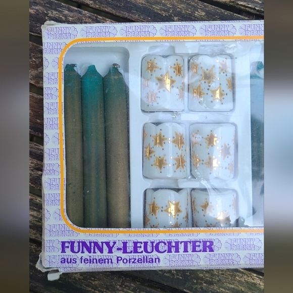 Vintage German Candle Set - Picture 2 of 6